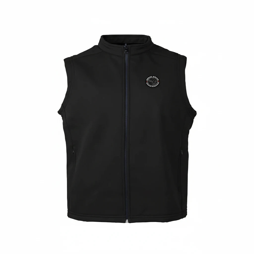 Sniper Africa black soft shell bodywarmer