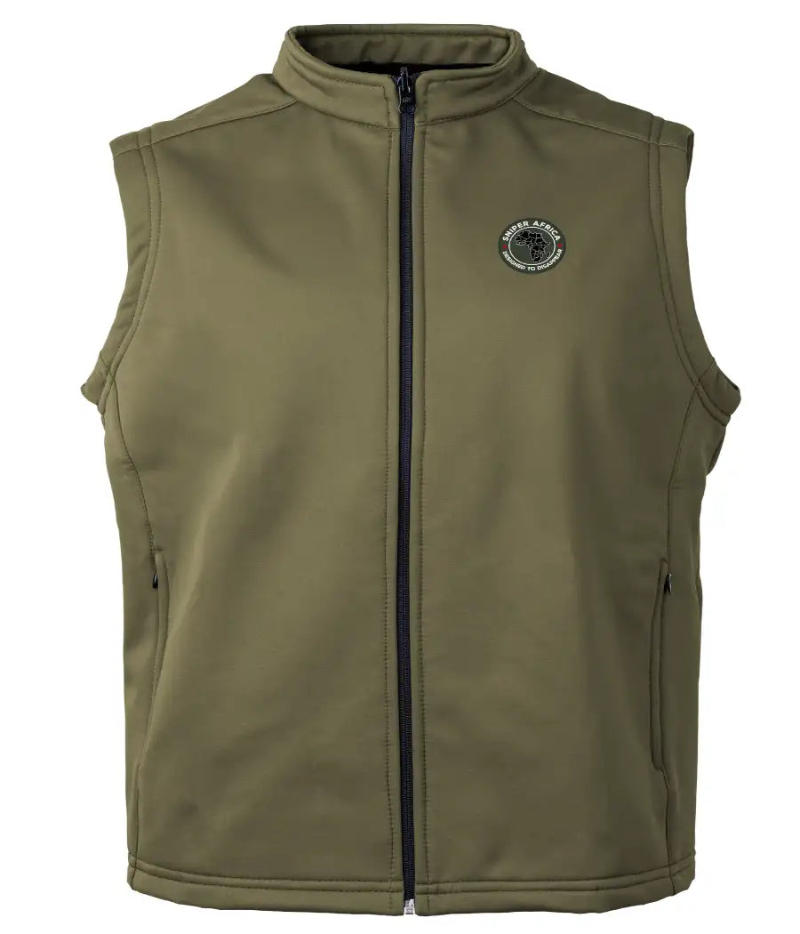 SNIPER AFRICA SOFT SHELL BODYWARMER-OLIVE